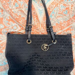 Michael Kors Navy Monogram Tote